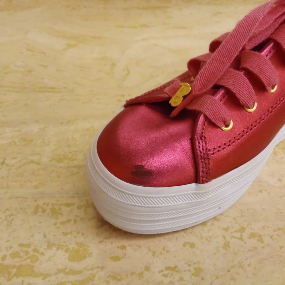 Barbie Kids Shiny Red Sneakers